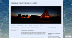 Desktop Screenshot of cranehotsprings.com